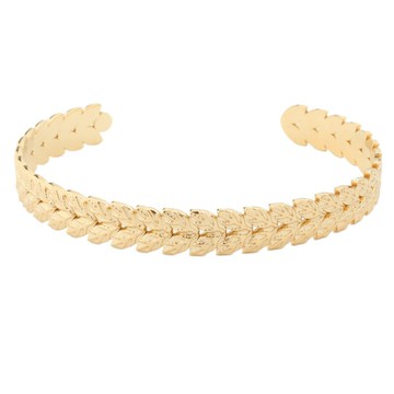 【巴黎精品】現貨+預購 鈦鋼手環歐美手鐲-森林系樹葉雕刻女飾品3款v1au36