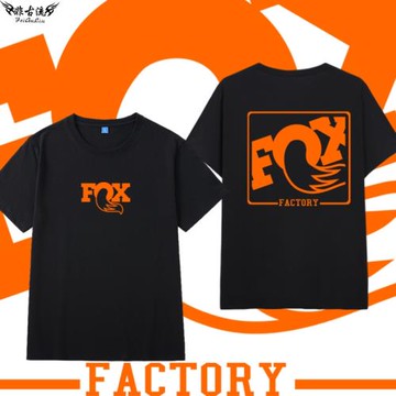 Fox越野摩托車山地自行車騎行服寬松夏季短袖T恤男女衣服運動休閑