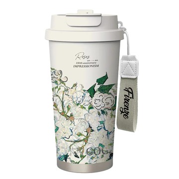 Van Gogh 藝術隨行保溫杯  綠漾玫瑰  500ml  1個