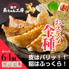 長ちゃん餃子全種4パック(64個入り)