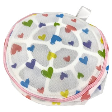 粉彩小兔 加大圓型內衣袋  愛心粉彩  1包