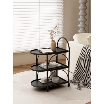 沙髮邊幾手推車ins網紅奶油風小茶幾床頭可移動收納置物架邊櫃 MA4V