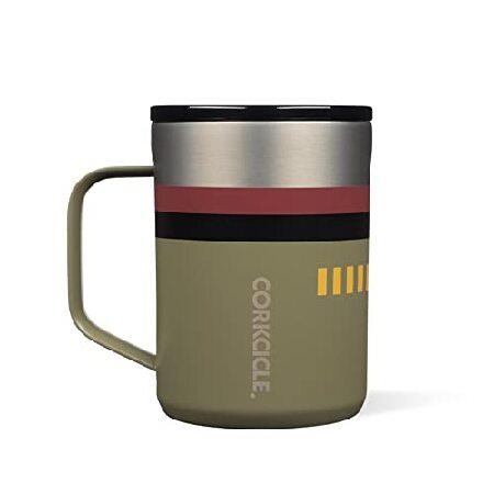 Corkcicle Star Wars Triple Insulated Coffee Mug with Lid, Stainless Steel Camping Tumbler with Handle, Hot for  Hours, BPA Free, Boba Fett, 16 oz