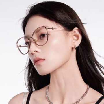 MOLSION貓眼框光學眼鏡/玫瑰金/茶棕#MA6005 B21