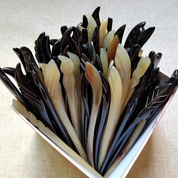 牛羊角發簪復古裝中國風漢服古風宮廷盤頭發飾發釵步搖簡約日常女