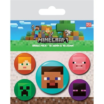 *【當個創世神】Minecraft 麥塊 角色像素徽章組