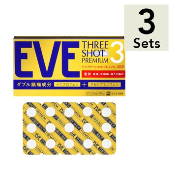 [Set of 3] [Designated 2nd-Class OTC Drug] EVE Three Shot Premium 30 tablets