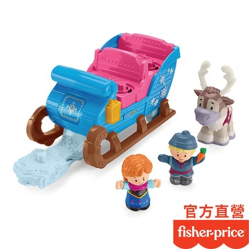 Fisher-Price 費雪 冰雪奇緣雪橇組(盒損品)