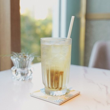 珪藻士吸水杯墊 - 磁磚系列 / 獅子山 / 藍