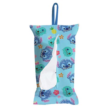 收納王妃 Disney 迪士尼 吊掛式面紙套  21 x 8.5 x 10cm  史迪奇 藍色