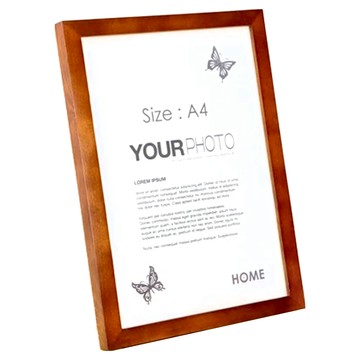 iINDOORS 北歐簡約 6x12 英吋 進口無節松木相框  21 x 29.7 x 2cm  咖啡色  1個