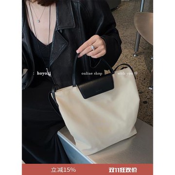 【小優家包包】HOYOZI極簡輕便尼龍單肩手提包女2025大容量通勤包