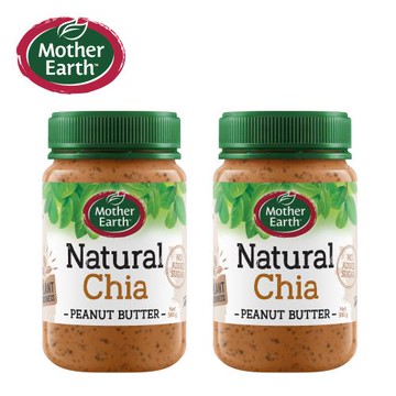 壽滿趣 紐西蘭Mother Earth超級奇亞籽花生醬380g兩瓶
