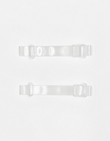 ASOS DESIGN detachable bra straps in clear