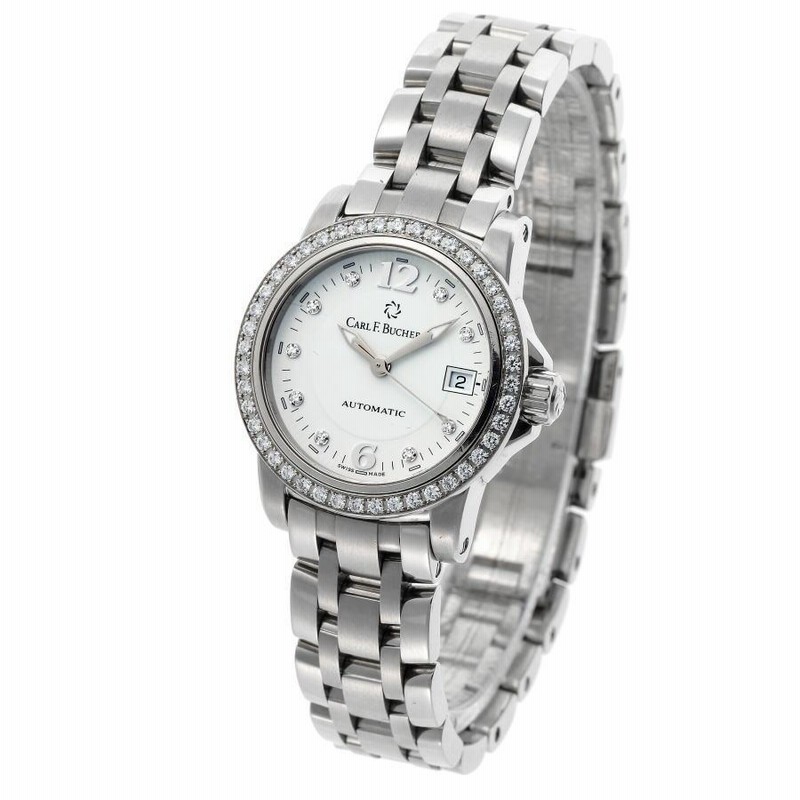 今年人気のブランド品や BUCHERER F. CARL カールF.ブヘラ ダイヤ オートデイト パトラビ 3針＋カレンダー