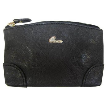 Cosa 零錢包大型容量可放信用卡拉鍊式主袋進口防水防刮皮革零錢鑰匙