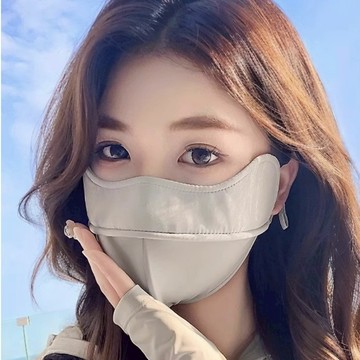 【Fee隔日到貨4色】涼感5D修容防曬魚骨面罩🔥透氣 防曬用品 帽子女 涼感面罩 秋冬面罩 防曬帽
