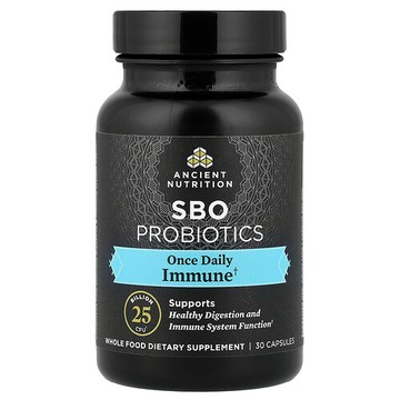 Ancient Nutrition, SBO 益生菌，每日一次，機體抵抗，250 億 CFU，30 粒膠囊