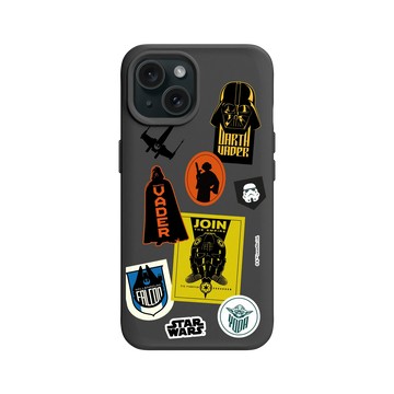 iPhone 15 SolidX 黑 - 迪士尼-星際大戰 Star Wars - 星球大戰-貼紙系列