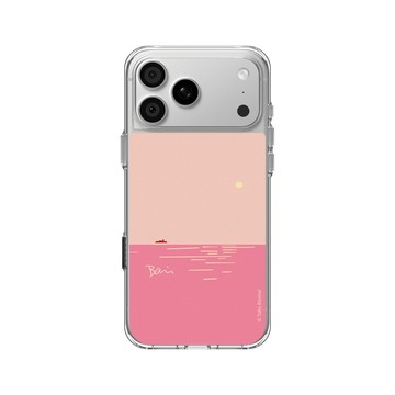 iPhone 18 Pro Max Clear Case（相機按鈕） 透明 - Taku Bannai 坂内拓 - Passenger boat｜粉海的歸航