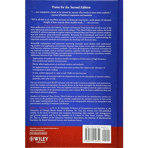 Analysis of Financial Time Series (Wiley Series in Probability and Statistics)