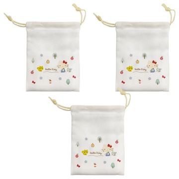 Hello Kitty 凱蒂貓 束口袋 約14 x 18.5 CM  3個