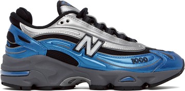 New Balance 银色 & 海军蓝 1000 运动鞋