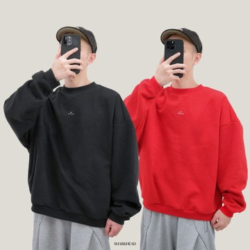 【Sharkhead】現貨 Nike 大學T 黑色 紅色 大紅 小標 長袖 內刷毛 寬鬆 IM5902-010 657