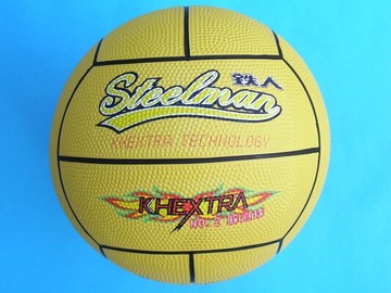 躲避球 鐵人牌 2號 一般躲避球 (黃.黑色線)/一個入(定230)【領券滿額再折千12/31止】