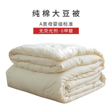 純棉被芯大豆纖維被40支簡約春秋被冬季保暖雙人被子宿舍單人被褥