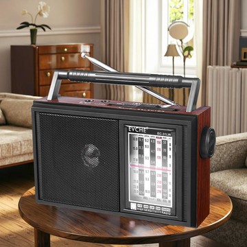 老式全波段收音機老人專用多功能調諧外貿播放器EC-31LW復古調頻