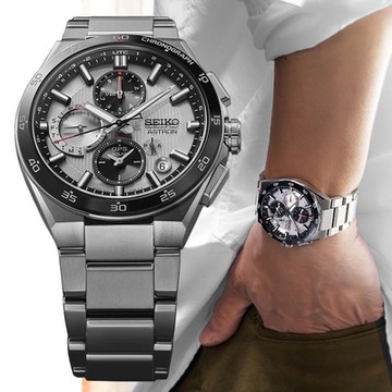 SEIKO 精工 Astron 鈦金屬 GPS衛星對時 太陽能計時腕錶-銀 送禮 禮物推薦_SK028 SSH153J1/5X83-0AA0S