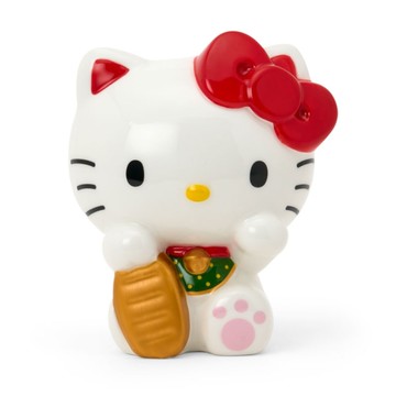 asdfkitty*KITTY 招財貓 造型陶瓷存錢筒 撲滿 儲金箱-日本正版商品