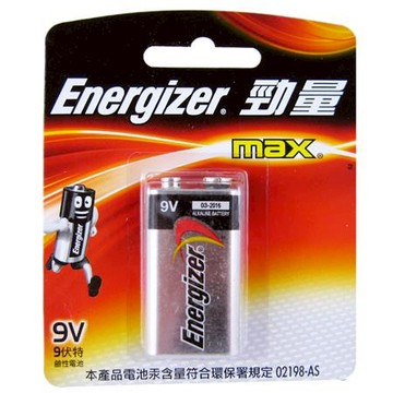 勁量Energizer鹼性9V電池/1入/卡裝