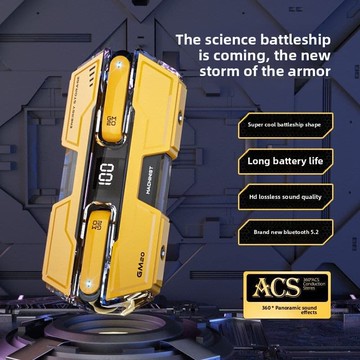 新品上市!!熱門爆品！！高品質音質新機甲耳機Gm20無線藍牙耳機遊戲低延遲Tws藍牙耳機