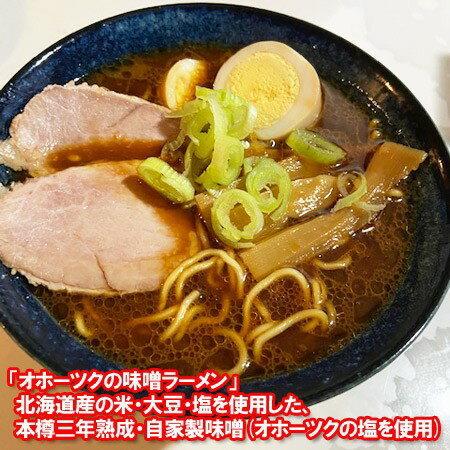 ラーメン 送料無料 オホーツクの味噌ラーメン インスタント 袋麺 10袋入 1箱(1ケース) オホーツクの味噌 ラーメン オホーツクの塩 使用 麺類 ラーメン