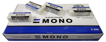 【文具通】Tombow 蜻蜓 MONO 橡皮擦 モノ消しゴム E-30N 約43x17x11mm U1010425【APP滿額下單10%點數(單一帳號最高5000點)】1/31止