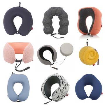 商務簡約記憶棉u型枕 康樂屋辦公旅行護頸枕 慢回彈純色頸枕批發