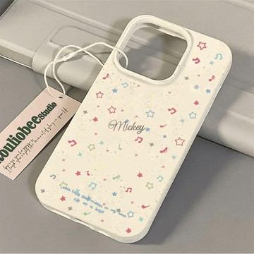 音符星星適用蘋果15PROMAX手機殼iPhone14軟殼13防摔12輕奢11大孔