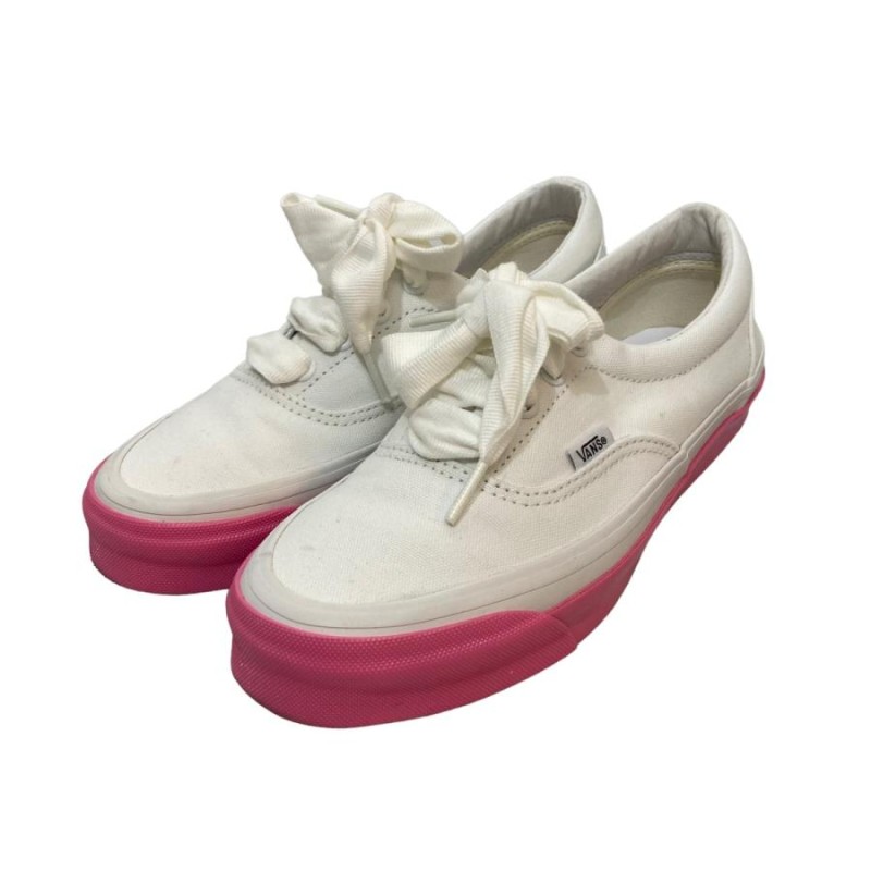 値下げ】COMME des GARCONS GIRL ×VANS スニーカー ホワイト×ピンク ...