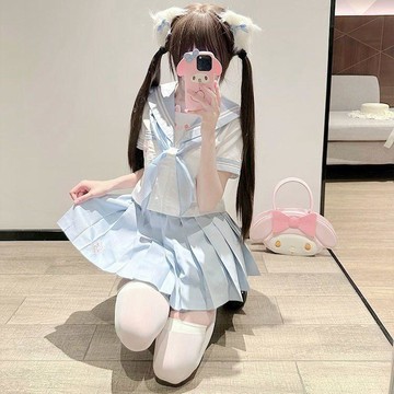 8915人珍藏好物🎀 日系JK制服 短袖套裝 萌系奶糖 原創水手服 幼稚園風 甜美學院風 少女 夏季 熱銷