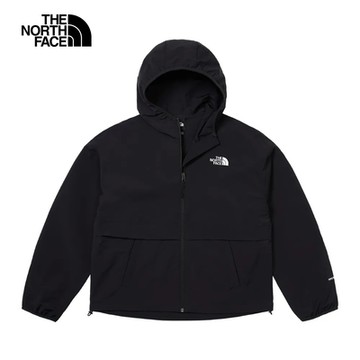 The North Face W TNF EASY FZ WIND JACKET 女風衣外套-黑-NF0A83T9JK3