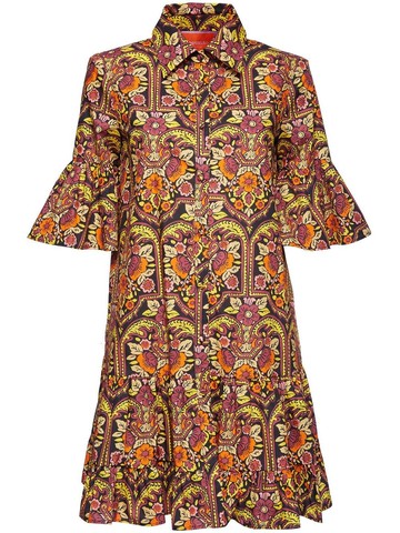 La DoubleJ - Choux printed shirt dress - women - Cotton - S - Black