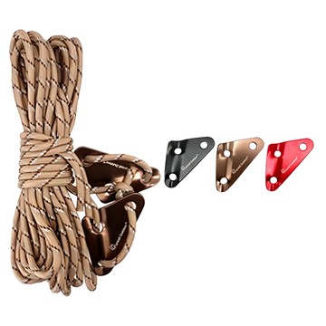 Forest Outdoor 群森戶外 三角調節天幕營繩組 升級版  5mm  沙漠卡其