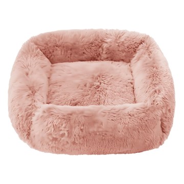 柔軟寵物毛絨床  M  皮粉色  1個