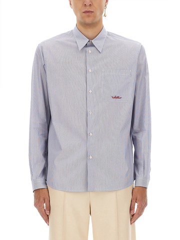 valentino striped cotton shirt