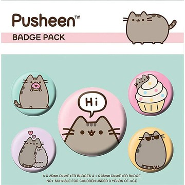 【胖吉貓】可愛胖吉貓徽章組 / Pusheen