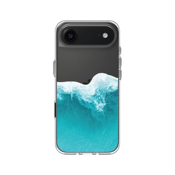 iPhone Air Clear Case（相機按鈕） 透明 - Ocean Collection: Let's Sea 海洋系列：一路向海 - 浪來了