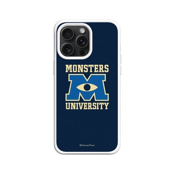 iPhone 15 Pro Max SolidX 白 - 迪士尼-皮克斯 PIXAR - 怪獸大學校徽2