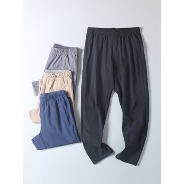 蔦家同款戶外機能風四面彈防潑水速干軟殼褲春夏透氣運動休閑褲男